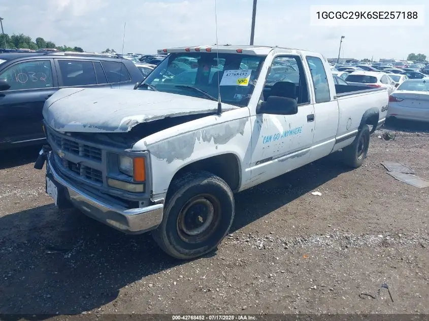 1995 Chevrolet Gmt-400 C2500 VIN: 1GCGC29K6SE257188 Lot: 42768452