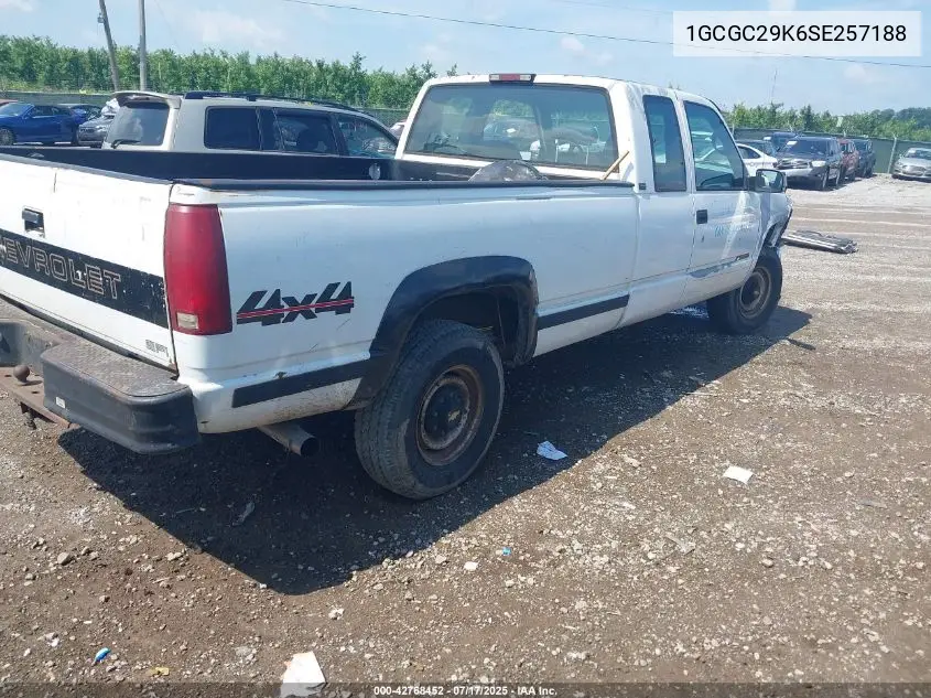 1995 Chevrolet Gmt-400 C2500 VIN: 1GCGC29K6SE257188 Lot: 42768452
