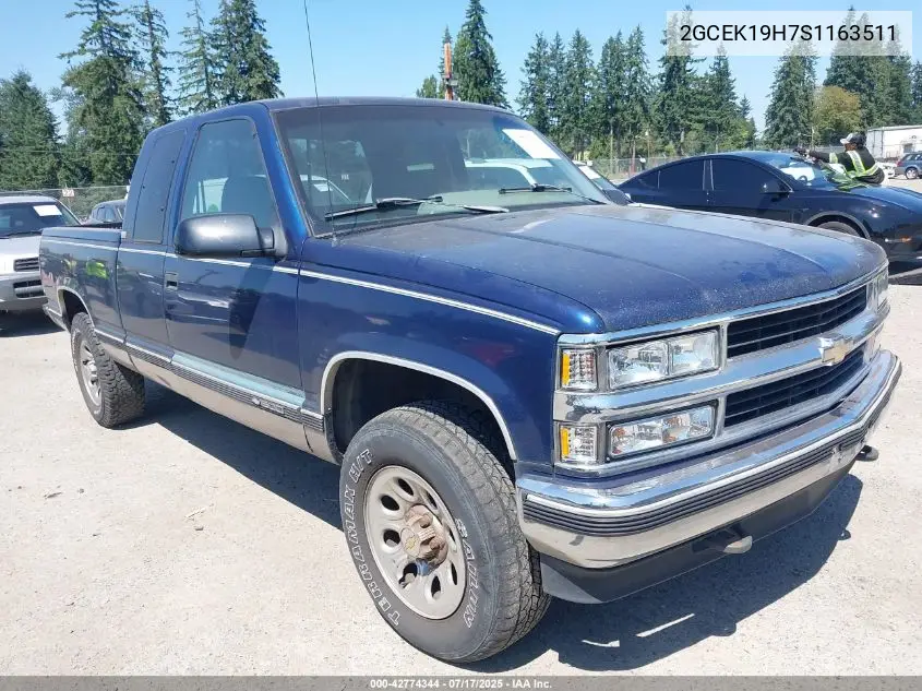 1995 Chevrolet Gmt-400 K1500 VIN: 2GCEK19H7S1163511 Lot: 42774344