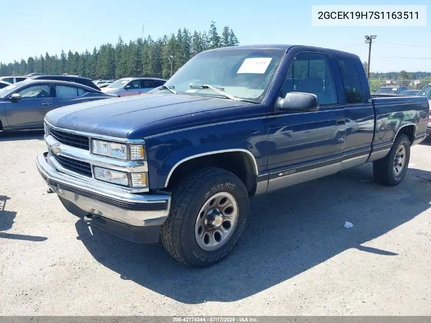1995 Chevrolet Gmt-400 K1500 VIN: 2GCEK19H7S1163511 Lot: 42774344
