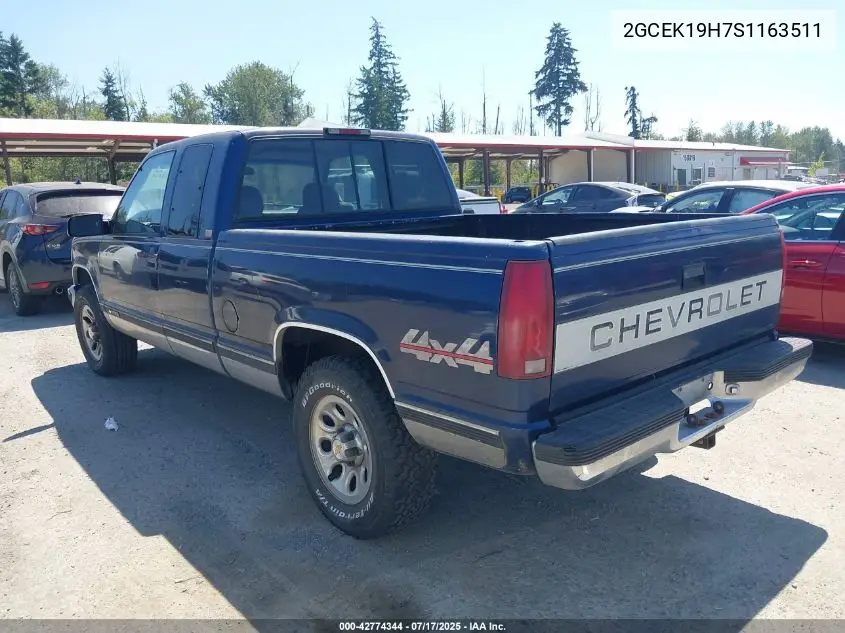 1995 Chevrolet Gmt-400 K1500 VIN: 2GCEK19H7S1163511 Lot: 42774344