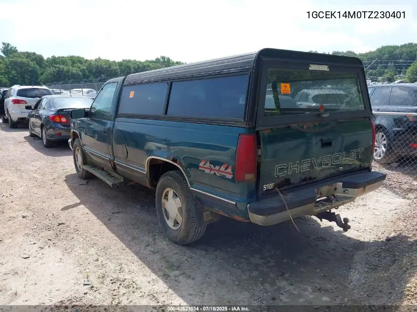 1996 Chevrolet Gmt-400 K1500 VIN: 1GCEK14M0TZ230401 Lot: 42621034