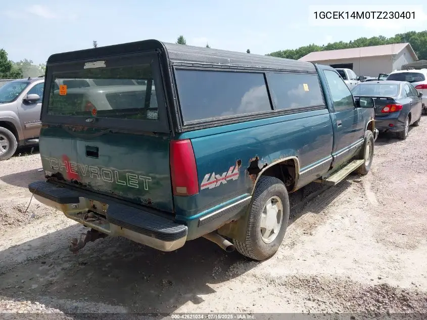 1996 Chevrolet Gmt-400 K1500 VIN: 1GCEK14M0TZ230401 Lot: 42621034