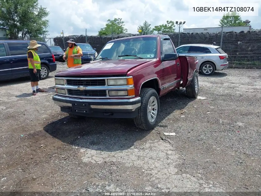 1996 Chevrolet Gmt-400 K1500 VIN: 1GBEK14R4TZ108074 Lot: 42727503