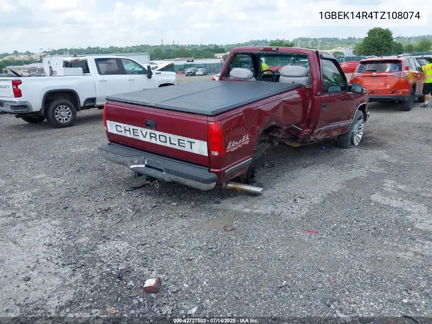 1996 Chevrolet Gmt-400 K1500 VIN: 1GBEK14R4TZ108074 Lot: 42727503