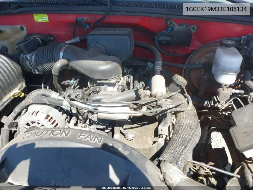 1996 Chevrolet Gmt-400 K1500 VIN: 1GCEK19M3TE105134 Lot: 42736005