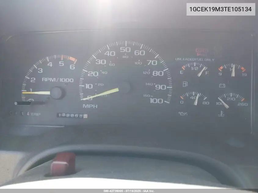 1996 Chevrolet Gmt-400 K1500 VIN: 1GCEK19M3TE105134 Lot: 42736005