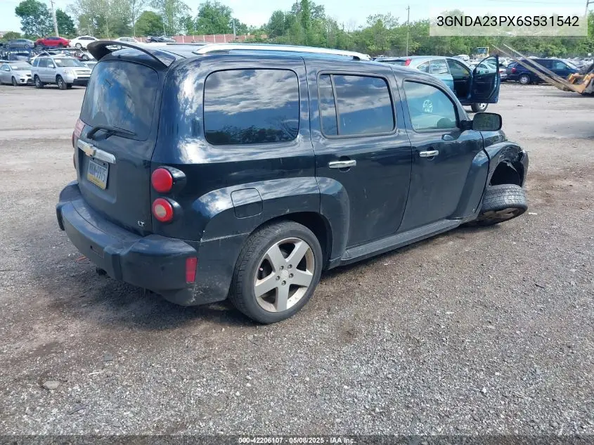 2006 Chevrolet Hhr Lt VIN: 3GNDA23PX6S531542 Lot: 42206107