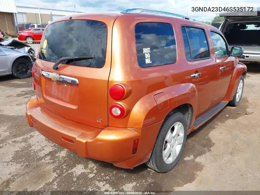 2006 Chevrolet Hhr Lt VIN: 3GNDA23D46S535172 Lot: 42207282