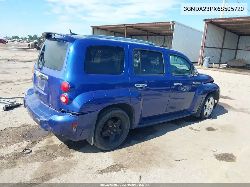 2006 Chevrolet Hhr Lt VIN: 3GNDA23PX6S505720 Lot: 42233945