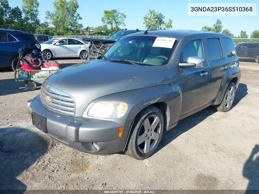 2006 Chevrolet Hhr Lt VIN: 3GNDA23P36S510368 Lot: 42591751