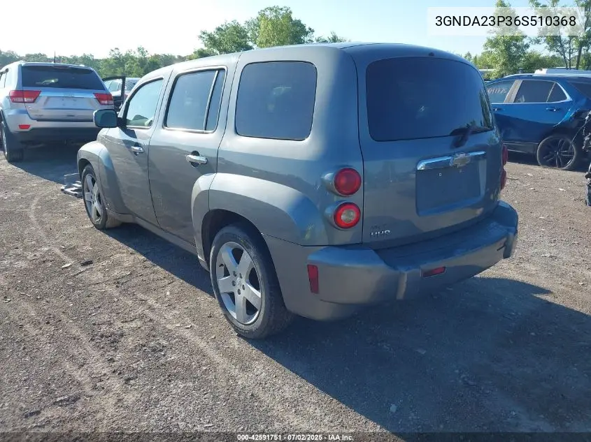 2006 Chevrolet Hhr Lt VIN: 3GNDA23P36S510368 Lot: 42591751