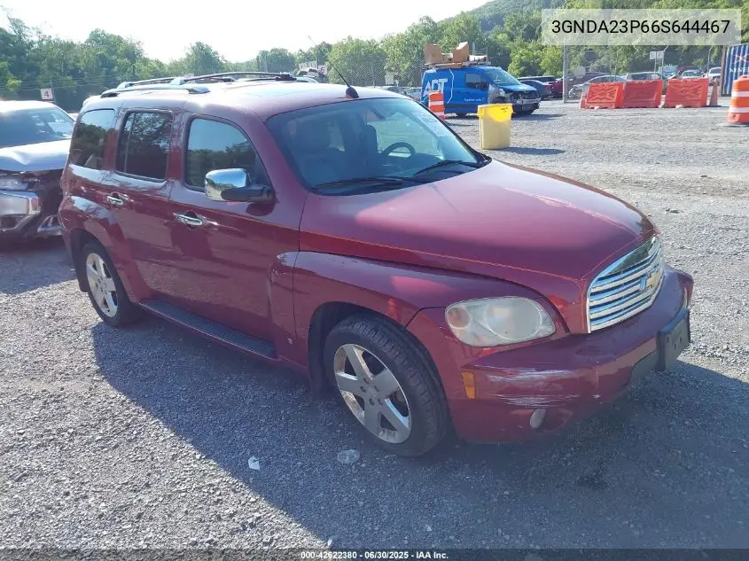 2006 Chevrolet Hhr Lt VIN: 3GNDA23P66S644467 Lot: 42622380