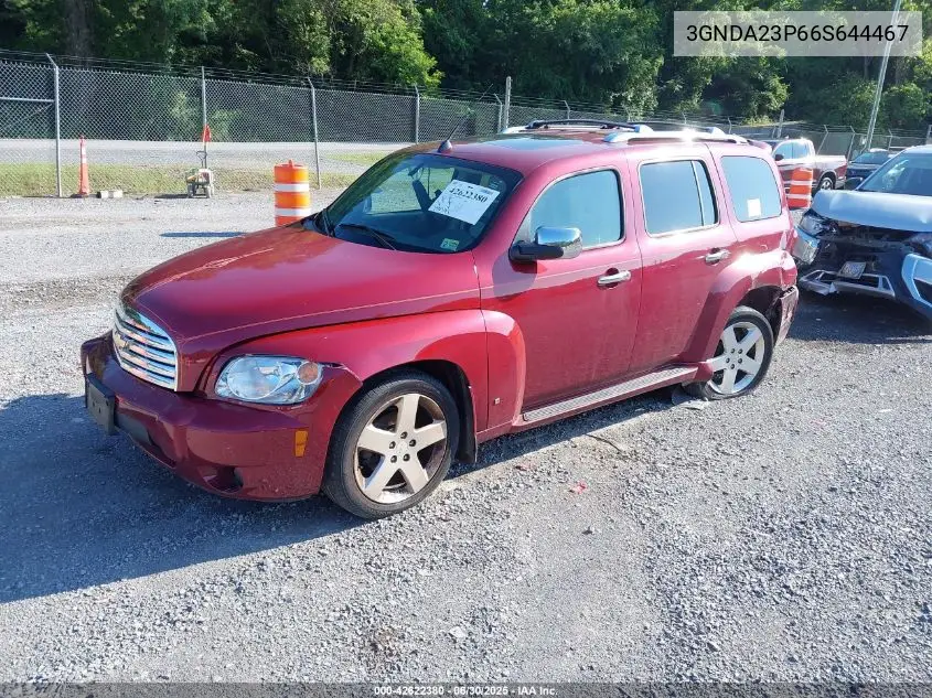 2006 Chevrolet Hhr Lt VIN: 3GNDA23P66S644467 Lot: 42622380