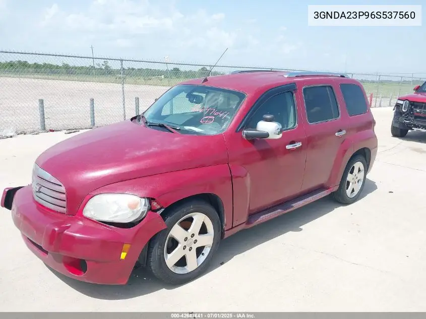 2006 Chevrolet Hhr Lt VIN: 3GNDA23P96S537560 Lot: 42647641
