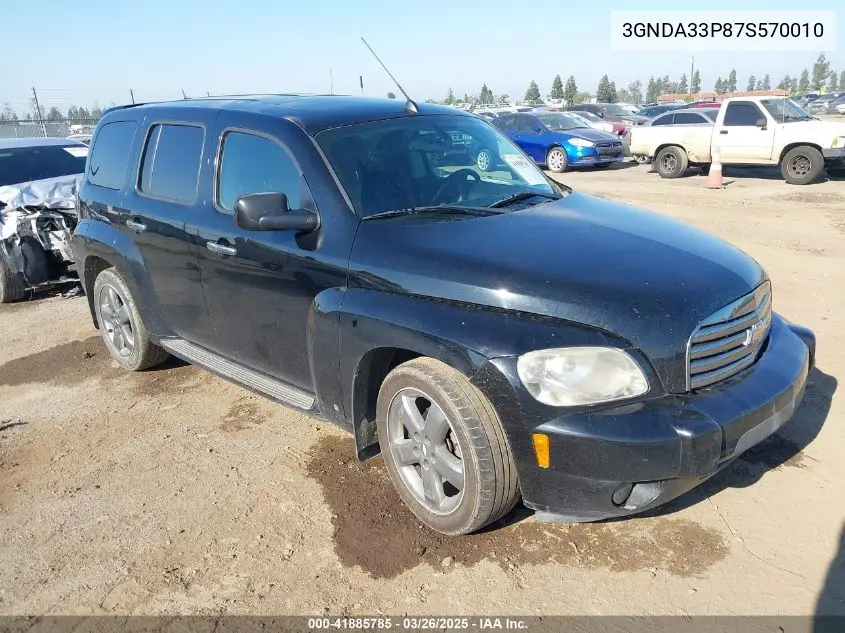 2007 Chevrolet Hhr Lt VIN: 3GNDA33P87S570010 Lot: 41885785