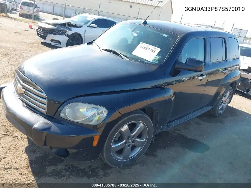 2007 Chevrolet Hhr Lt VIN: 3GNDA33P87S570010 Lot: 41885785