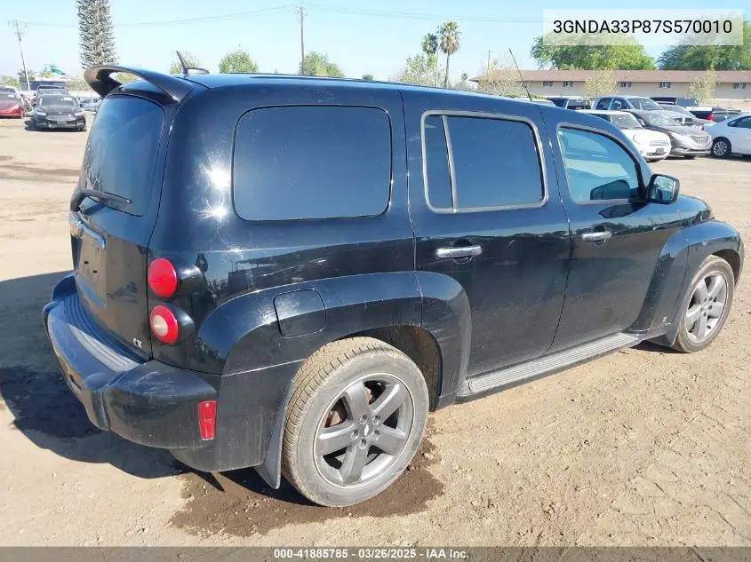 2007 Chevrolet Hhr Lt VIN: 3GNDA33P87S570010 Lot: 41885785