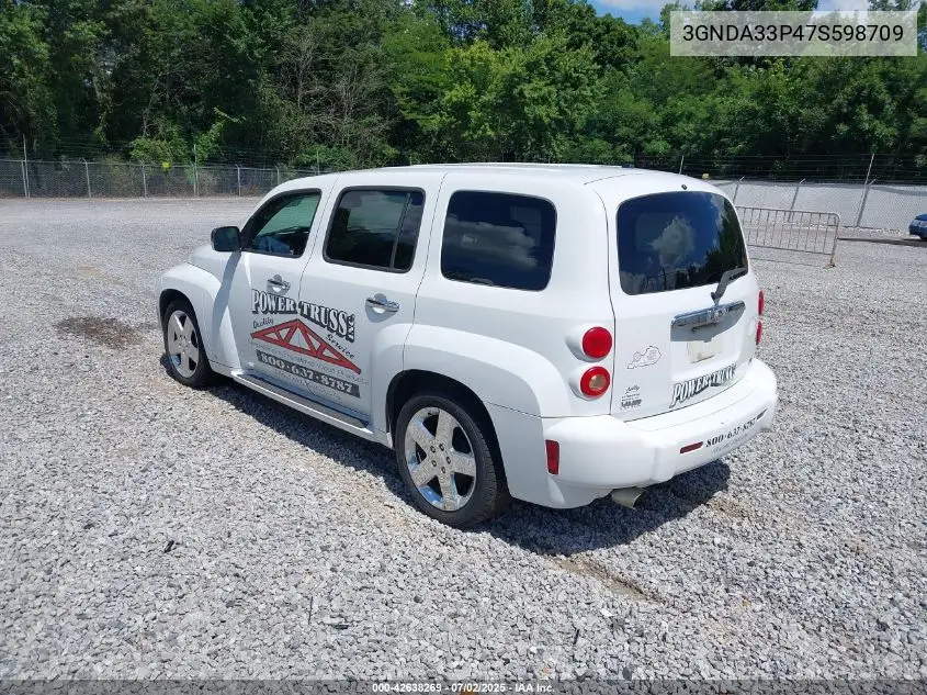 2007 Chevrolet Hhr Lt VIN: 3GNDA33P47S598709 Lot: 42638269