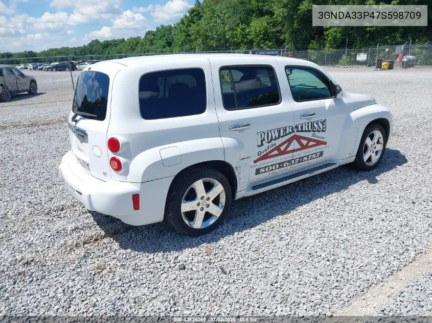 2007 Chevrolet Hhr Lt VIN: 3GNDA33P47S598709 Lot: 42638269