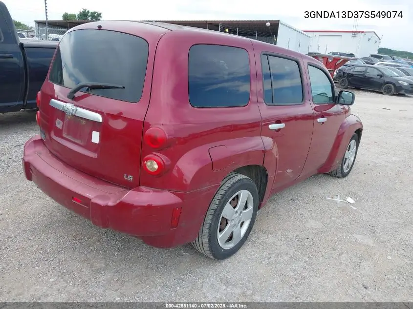 2007 Chevrolet Hhr Ls VIN: 3GNDA13D37S549074 Lot: 42651140