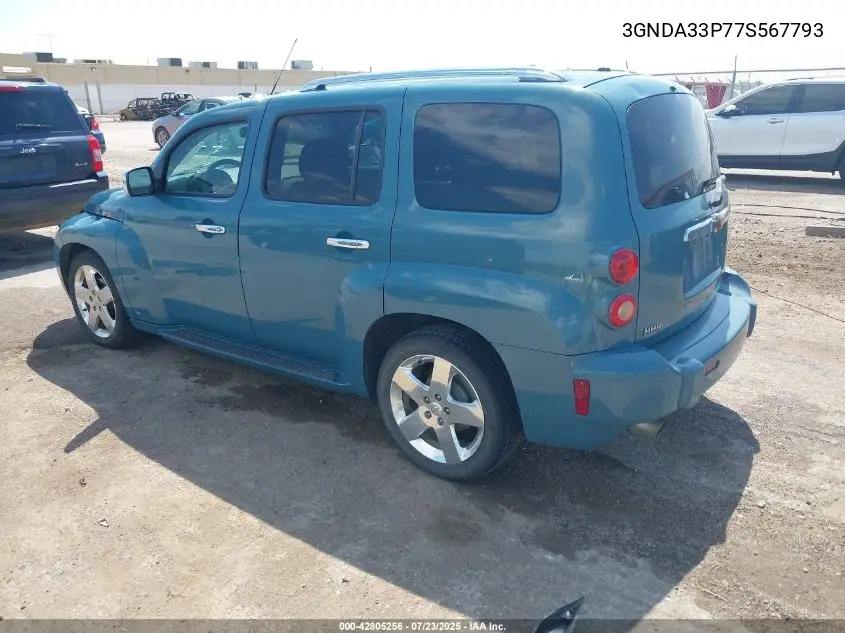 2007 Chevrolet Hhr Lt VIN: 3GNDA33P77S567793 Lot: 42805256