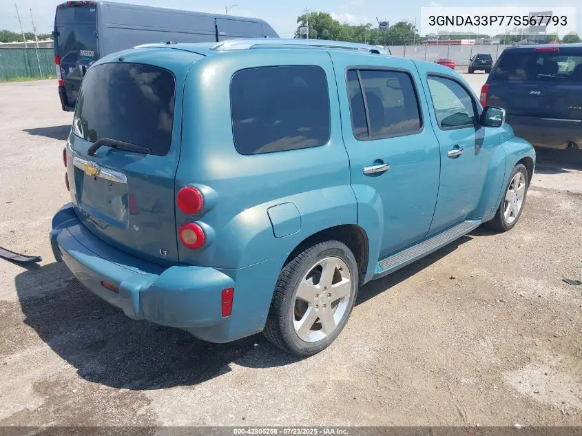 2007 Chevrolet Hhr Lt VIN: 3GNDA33P77S567793 Lot: 42805256