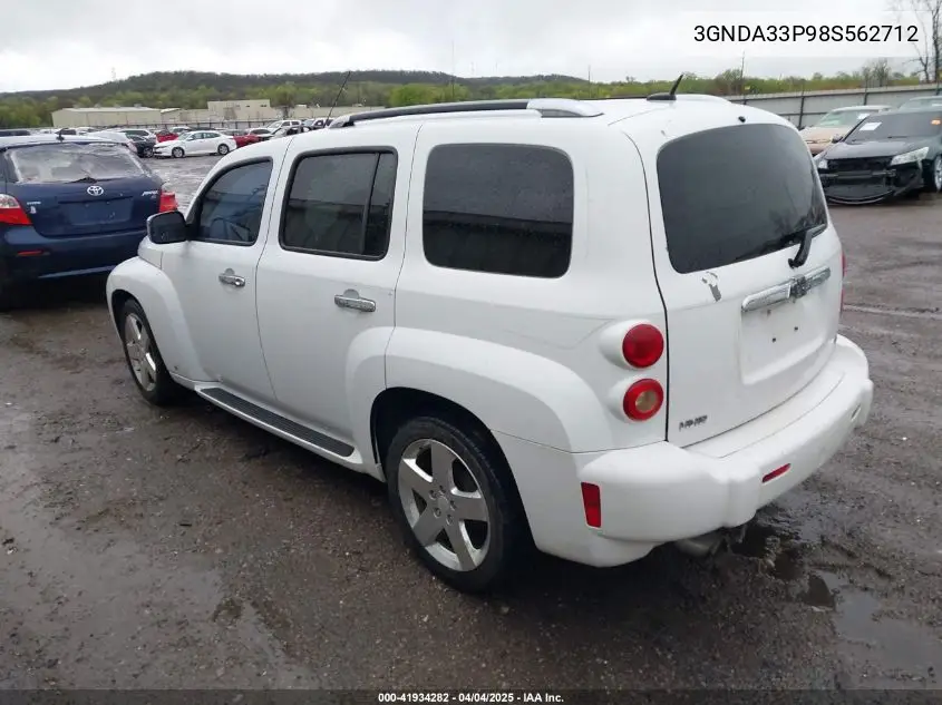 2008 Chevrolet Hhr Lt VIN: 3GNDA33P98S562712 Lot: 41934282