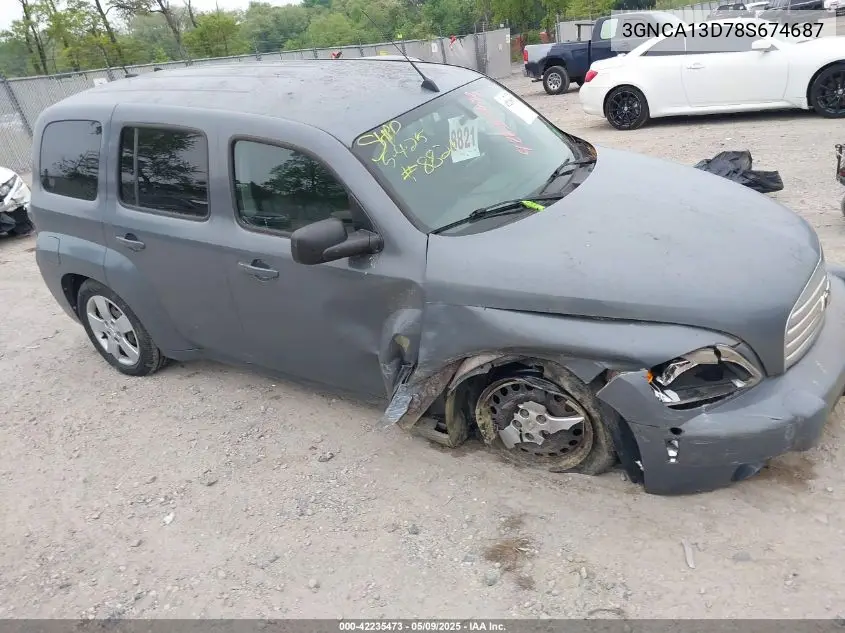 2008 Chevrolet Hhr Ls VIN: 3GNCA13D78S674687 Lot: 42235473