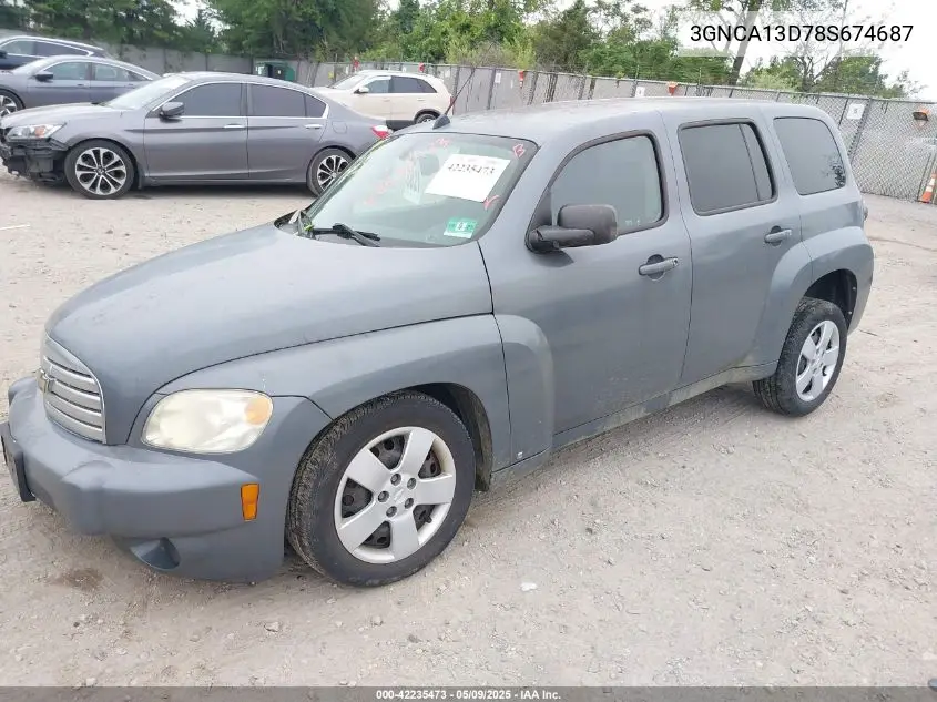 2008 Chevrolet Hhr Ls VIN: 3GNCA13D78S674687 Lot: 42235473