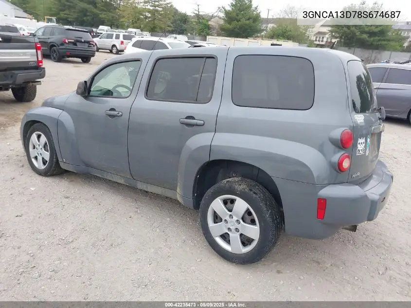 2008 Chevrolet Hhr Ls VIN: 3GNCA13D78S674687 Lot: 42235473
