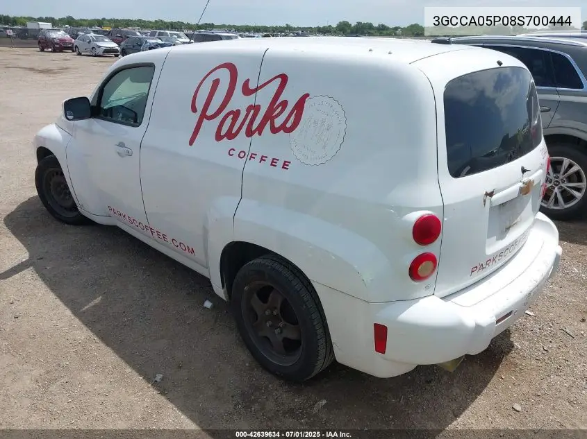 2008 Chevrolet Hhr Panel Lt VIN: 3GCCA05P08S700444 Lot: 42639634