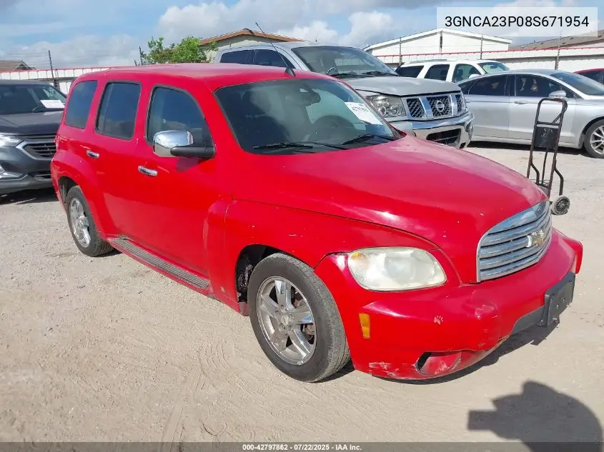 2008 Chevrolet Hhr Lt VIN: 3GNCA23P08S671954 Lot: 42797862