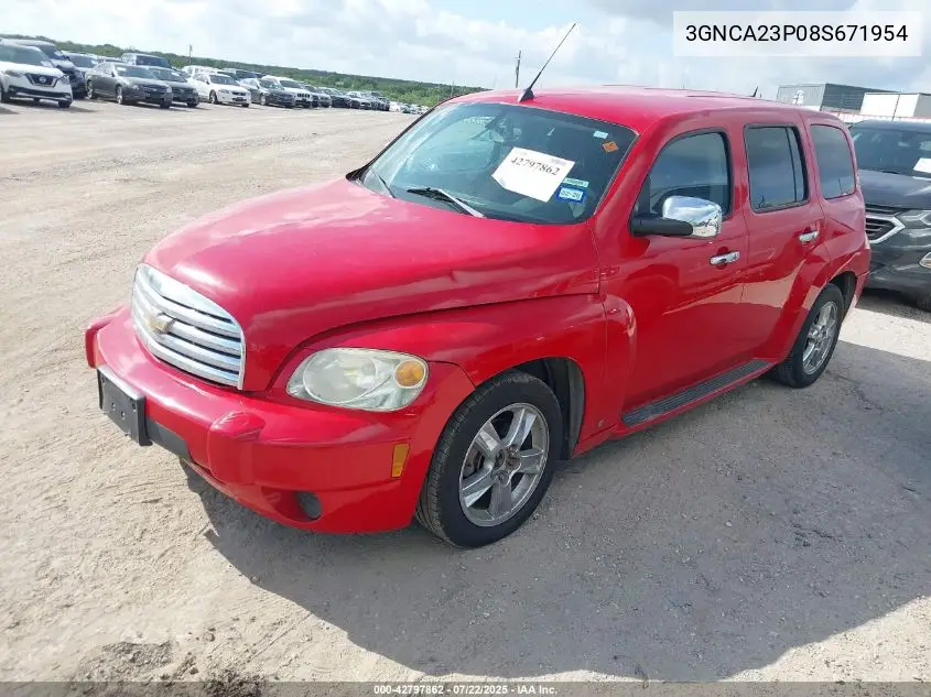 2008 Chevrolet Hhr Lt VIN: 3GNCA23P08S671954 Lot: 42797862