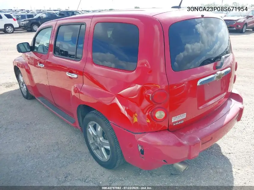 2008 Chevrolet Hhr Lt VIN: 3GNCA23P08S671954 Lot: 42797862