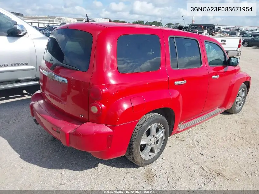 2008 Chevrolet Hhr Lt VIN: 3GNCA23P08S671954 Lot: 42797862