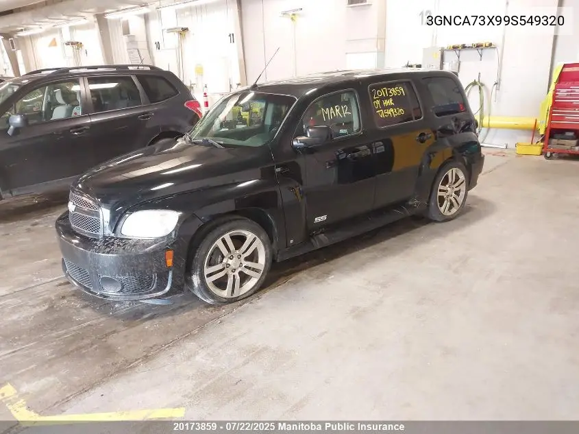 2009 Chevrolet Hhr Ss VIN: 3GNCA73X99S549320 Lot: 20173859