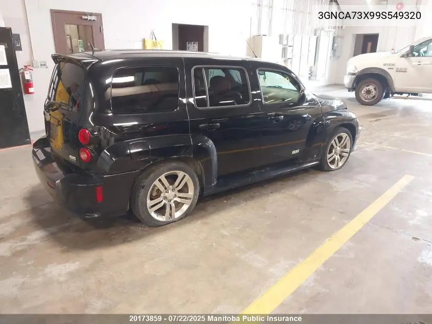 2009 Chevrolet Hhr Ss VIN: 3GNCA73X99S549320 Lot: 20173859