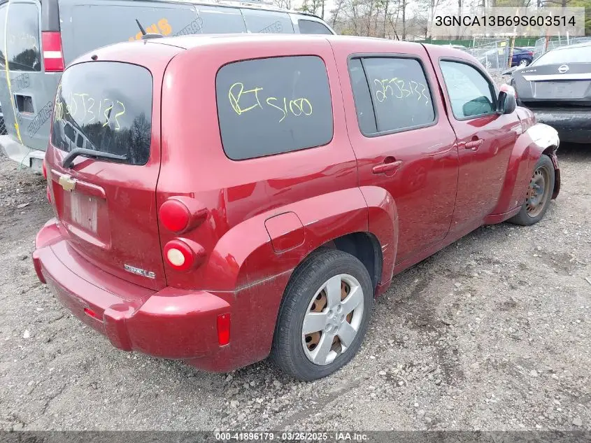 2009 Chevrolet Hhr Ls VIN: 3GNCA13B69S603514 Lot: 41896179