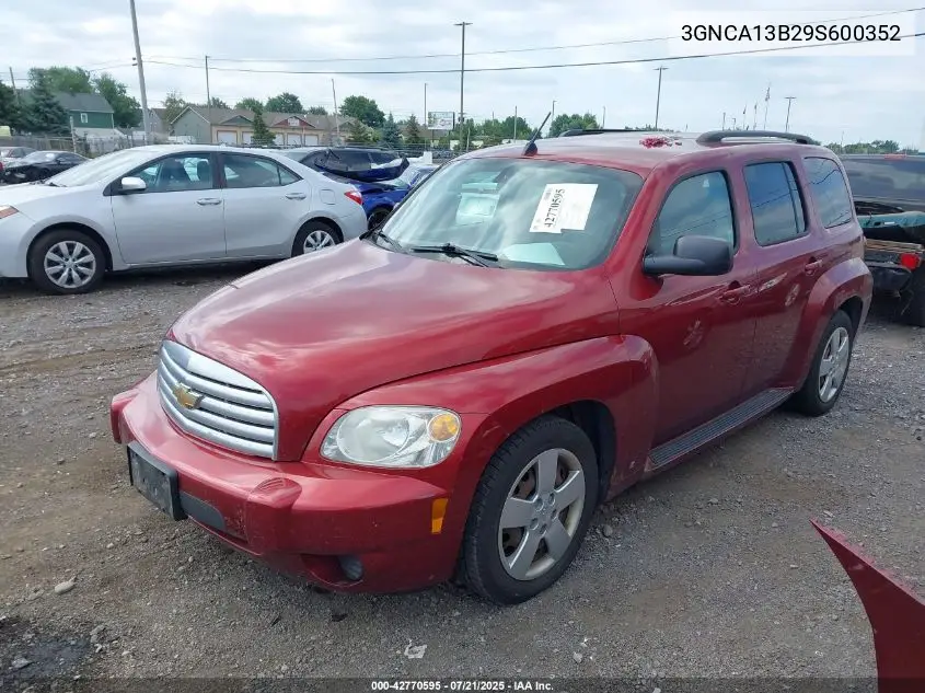 2009 Chevrolet Hhr Ls VIN: 3GNCA13B29S600352 Lot: 42770595