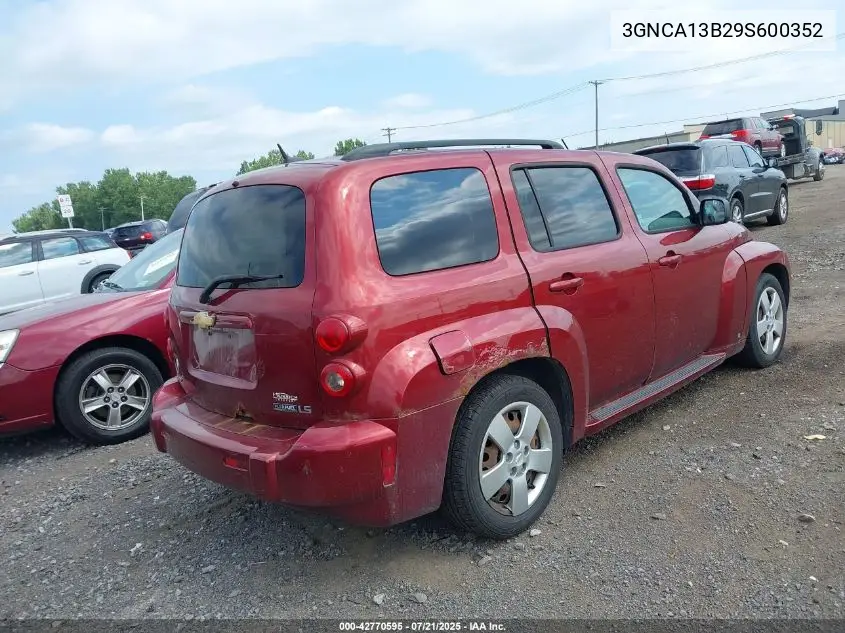 2009 Chevrolet Hhr Ls VIN: 3GNCA13B29S600352 Lot: 42770595
