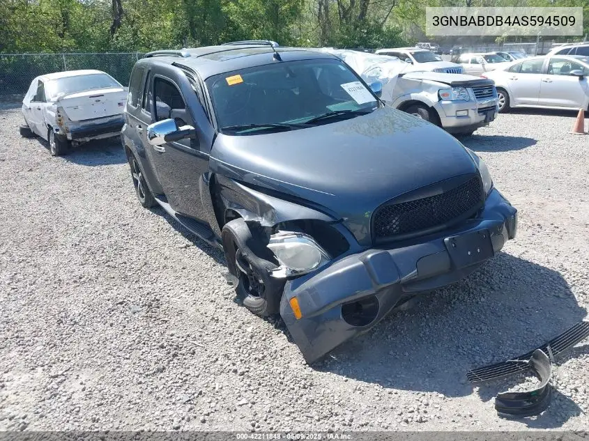 2010 Chevrolet Hhr Lt VIN: 3GNBABDB4AS594509 Lot: 42211848