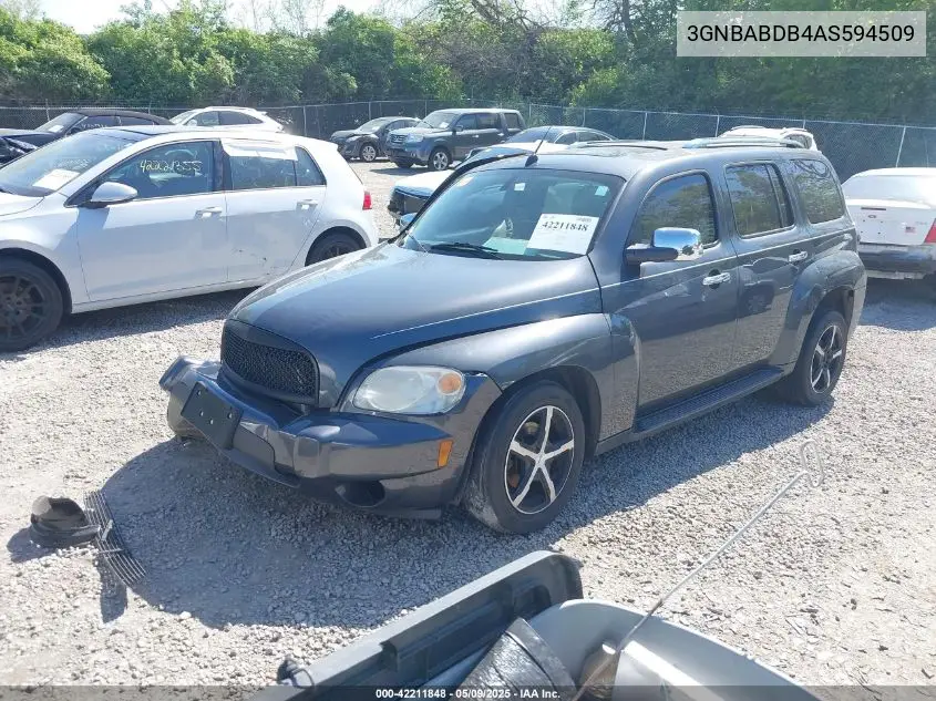 2010 Chevrolet Hhr Lt VIN: 3GNBABDB4AS594509 Lot: 42211848