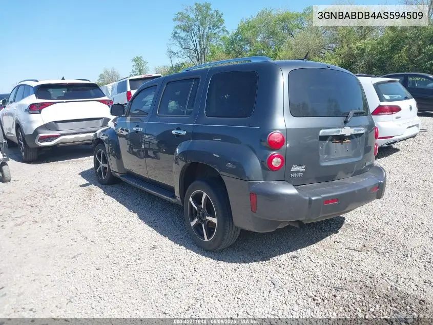 2010 Chevrolet Hhr Lt VIN: 3GNBABDB4AS594509 Lot: 42211848