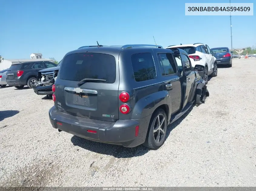 2010 Chevrolet Hhr Lt VIN: 3GNBABDB4AS594509 Lot: 42211848