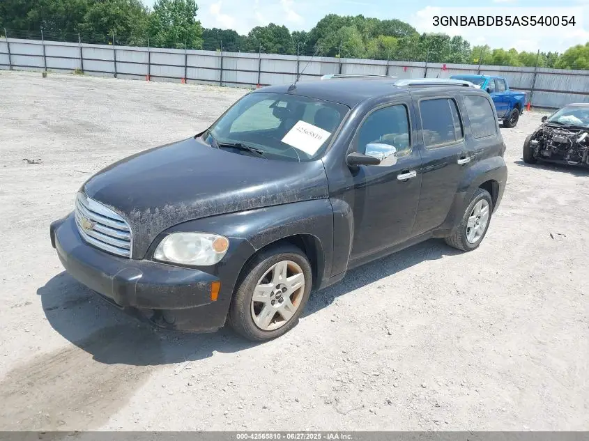 2010 Chevrolet Hhr Lt VIN: 3GNBABDB5AS540054 Lot: 42565810
