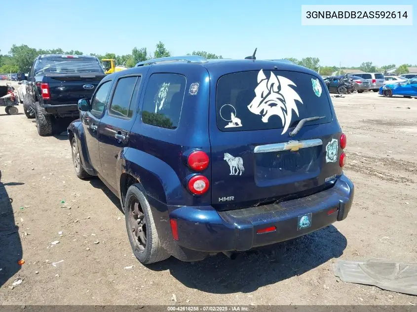 2010 Chevrolet Hhr Lt VIN: 3GNBABDB2AS592614 Lot: 42618258
