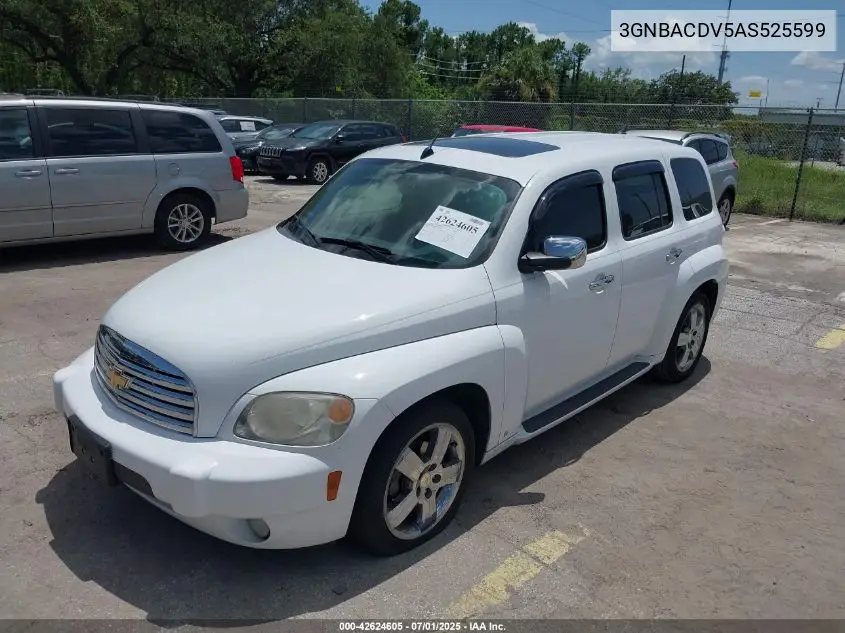 2010 Chevrolet Hhr Lt VIN: 3GNBACDV5AS525599 Lot: 42624605