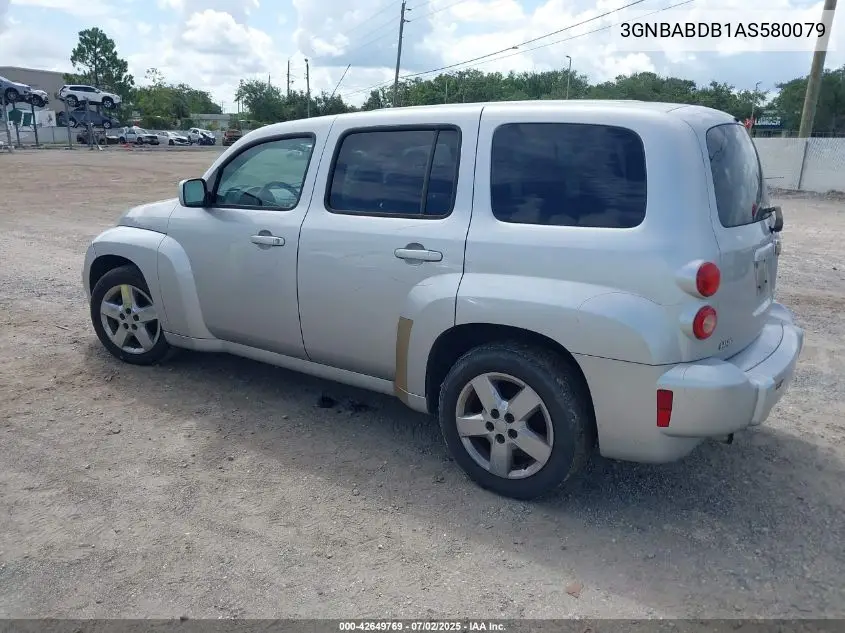 2010 Chevrolet Hhr Lt VIN: 3GNBABDB1AS580079 Lot: 42649769
