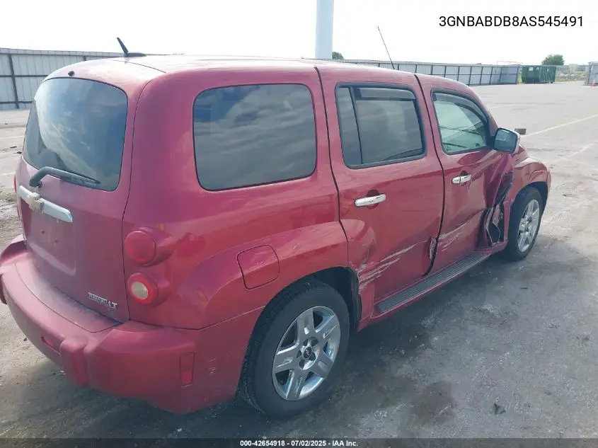 2010 Chevrolet Hhr Lt VIN: 3GNBABDB8AS545491 Lot: 42654918